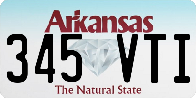 AR license plate 345VTI