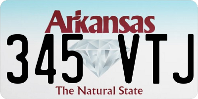 AR license plate 345VTJ