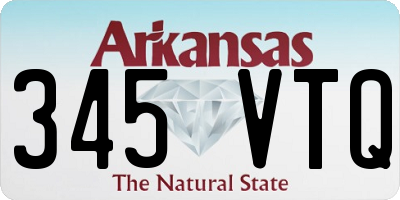 AR license plate 345VTQ