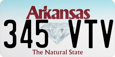 AR license plate 345VTV