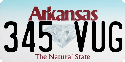 AR license plate 345VUG