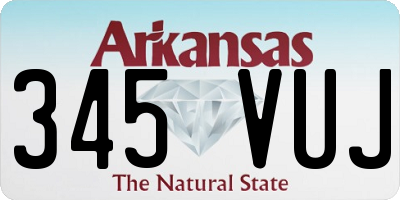 AR license plate 345VUJ