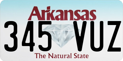 AR license plate 345VUZ