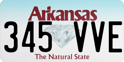 AR license plate 345VVE