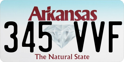 AR license plate 345VVF
