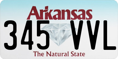 AR license plate 345VVL