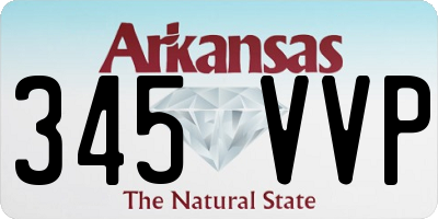AR license plate 345VVP