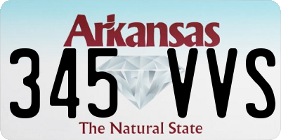 AR license plate 345VVS