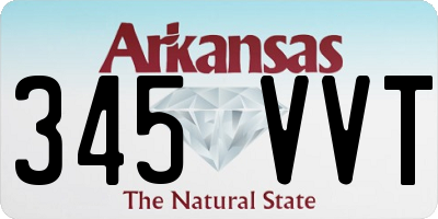 AR license plate 345VVT