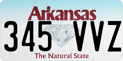 AR license plate 345VVZ