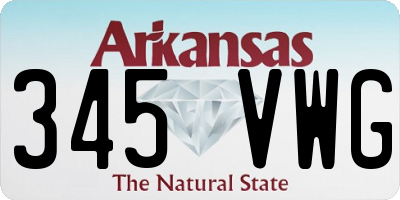 AR license plate 345VWG