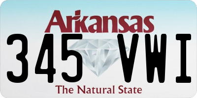 AR license plate 345VWI