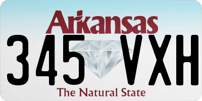 AR license plate 345VXH