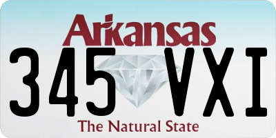 AR license plate 345VXI