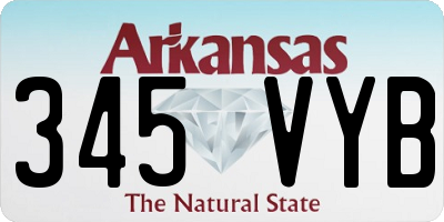 AR license plate 345VYB