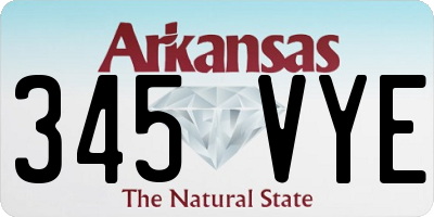 AR license plate 345VYE