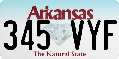 AR license plate 345VYF