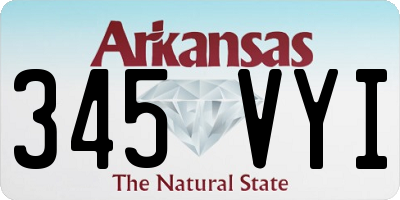 AR license plate 345VYI