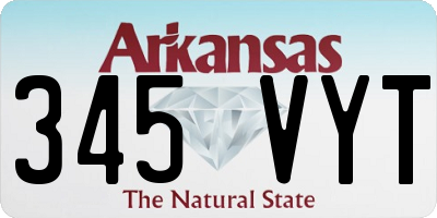 AR license plate 345VYT
