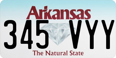 AR license plate 345VYY