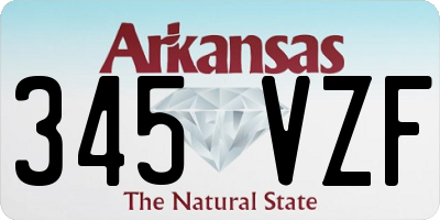 AR license plate 345VZF