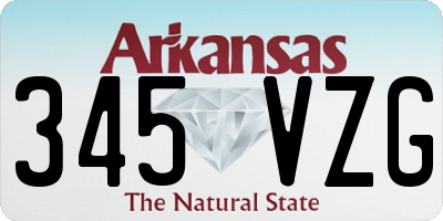AR license plate 345VZG