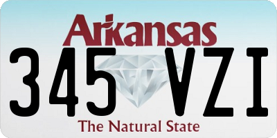 AR license plate 345VZI