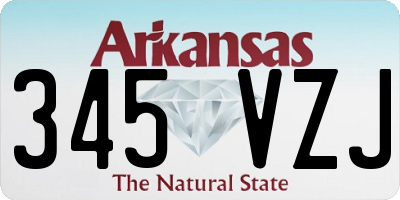 AR license plate 345VZJ
