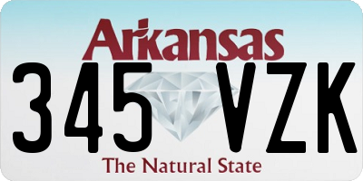 AR license plate 345VZK