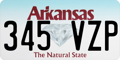 AR license plate 345VZP