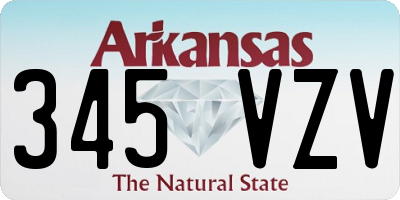 AR license plate 345VZV