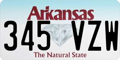 AR license plate 345VZW