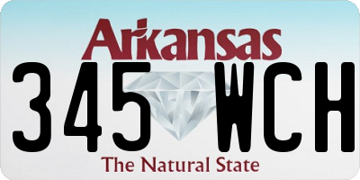AR license plate 345WCH