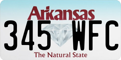 AR license plate 345WFC