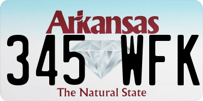 AR license plate 345WFK
