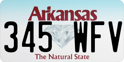 AR license plate 345WFV