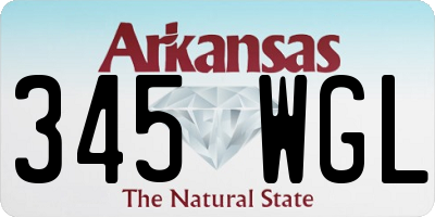 AR license plate 345WGL