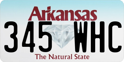 AR license plate 345WHC