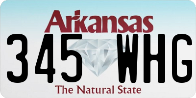 AR license plate 345WHG