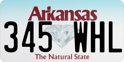 AR license plate 345WHL
