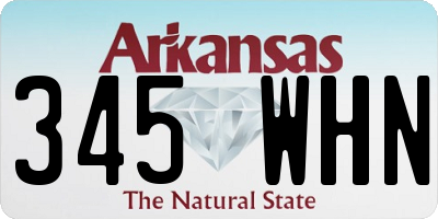 AR license plate 345WHN