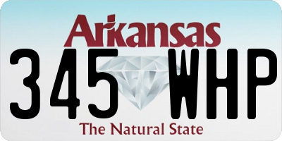 AR license plate 345WHP