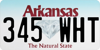 AR license plate 345WHT