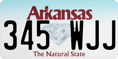 AR license plate 345WJJ