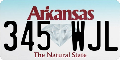 AR license plate 345WJL