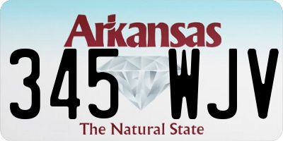 AR license plate 345WJV