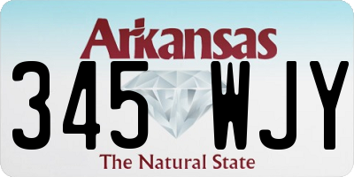 AR license plate 345WJY