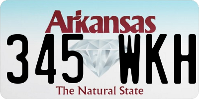 AR license plate 345WKH