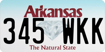 AR license plate 345WKK