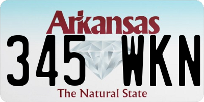 AR license plate 345WKN